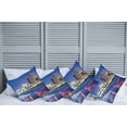 thumbnail image 2 of Ambesonne City Throw Pillow Cover 4 Pack, Resort Casinos on Shore, 16", Violet Blue Pink Yellow, 2 of 7