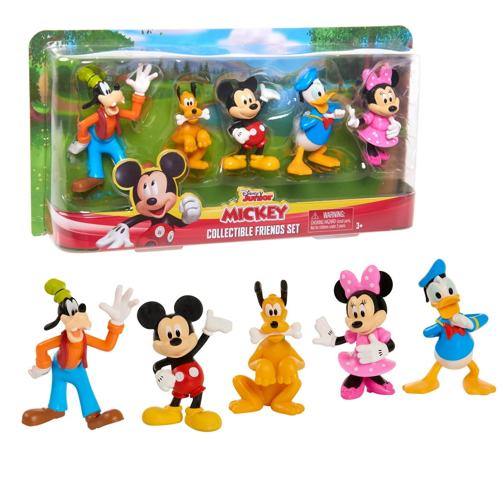 mickey mouse book with figurines