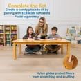 thumbnail image 4 of ECR4Kids 48in x 24in Rectangular Hardwood Table with 14in Legs, Childrens Furniture, Honey, 4 of 9