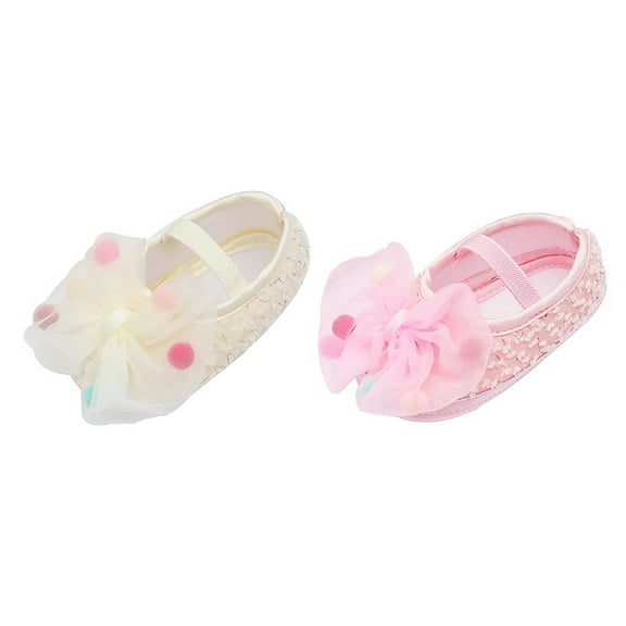 Baby Girls Sweet Princess Shoes Bowknot Pattern Leisure Soft Sole Shoes