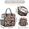 thumbnail image 5 of Brown and Pink Of Leopard Print Womens Lunch Box for Work,Insulated Large Lunch Bag for Tween and Teen,Loncheras Para Mujer,Leakproof Adult Lunch Bag for Work,Beach,Travel,Picnic,Camping, 5 of 7
