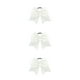 thumbnail image 3 of Qarigey Banda para el cabello grande Bowknot Elástico Adornos de goma Ajustable Snag Free Ponytail Holder Bobbles Seamless Scrunchies White Type1 NO1, 3 of 6