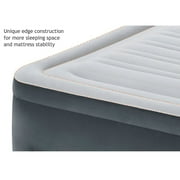 Intex 22 Queen Comfort Plush High Rise Durabeam Airbed Mattress with Built-In Pump
