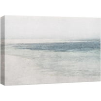 PixonSign Canvas Print Wall Art Misty Fog Ocean Wave Beach Nature Wilderness Illustrations Fine Art Decorative Farmhouse/Country Relax/Calm/Cozy Multicolor Zen for Bedroom - 16"x24"