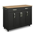thumbnail image 1 of Homestyles Storage Plus Wood Kitchen Cart in Black, 1 of 29