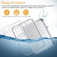 thumbnail image 4 of Air Fryer Basket for Oven, Walchoice Baking Tray Pan &Air Fryer Basket with Folding Air Fryer Rack & Barbecue Skewers, 16” x 12” Non-stick Stainless Steel Crisper Tray for Frying Baking Grilling, 4 of 8