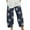 Blue, variant on Buigttklop Pants for Women 2024 Print Casual Loose Wide Leg Trousers Pocket Long Pants