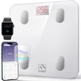 thumbnail image 1 of FITINDEX Smart Scale for Body Weight, FSA&HSA Eligible, Scale with BMI, Body Fat, Muscle Mass, Bluetooth,13 Body Composition Analyzer, Sync APP, Digi, 1 of 7