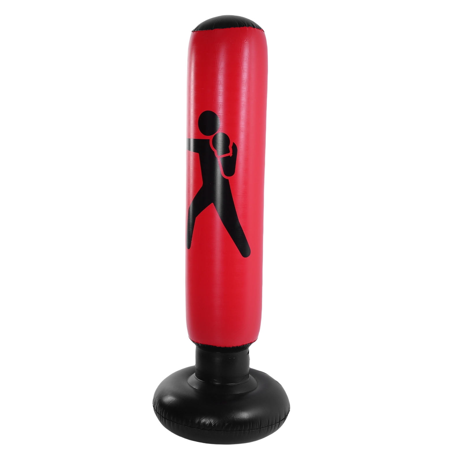 63 Inch Inflatable Boxing Pole, Thickened PVC Punching Bag for Kids Adults, Standing Kickboxing Column with Water Sand Base for Karate Taekwondo MMA Training