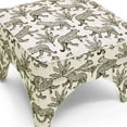 thumbnail image 4 of TOV Furniture Raji Cream Leopard Jacquard Ottoman, 4 of 6