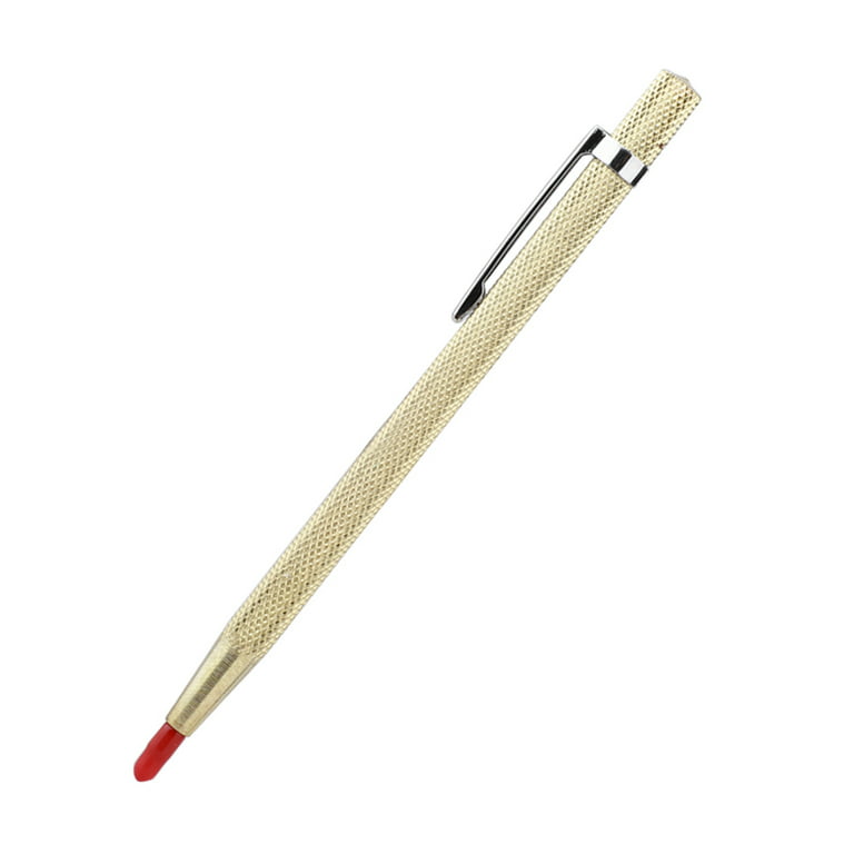  Ceramic Tile Cutter Pen, Metal Plate Glass Marking Pen, Scribe  Tool, Engraved Pen for Tile/Glass/Wood/Ceramics/Metal/Gold/Welding  (Gold+Silver 2pcs) : Tools & Home Improvement