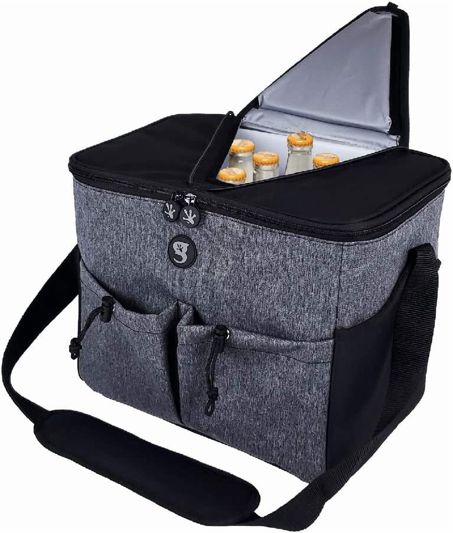 Geckobrands Large 15 Bottle / 24 Can Cooler Everyday Grey