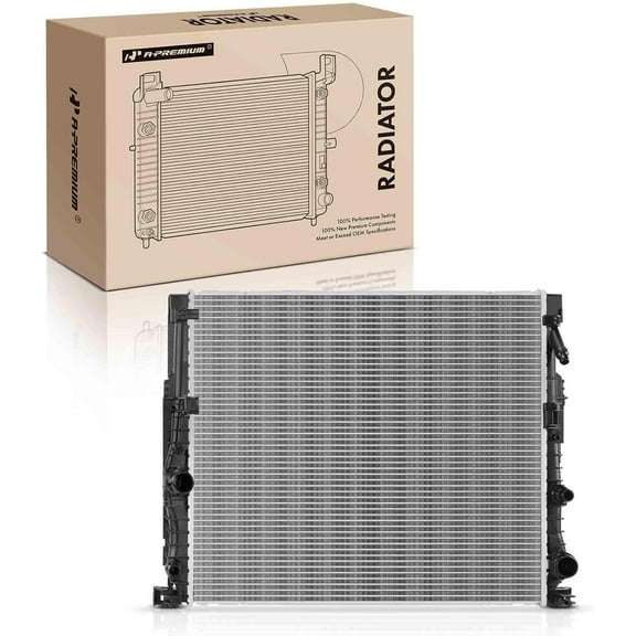 A-Premium Engine Coolant Radiator Assembly Compatible with BMW 530i/530i xDrive 2017-2018, 540i/540i xDrive 2017-2020, 740i/740i xDrive 2017-2019, 640i xDrive Gran Turismo 2018-2019, 2.0L 3.0L