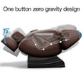 thumbnail image 6 of Real Relax Massage Chair, Full Body Recliner with Zero Gravity Chair, Air Pressure, Bluetooth, Heat and Foot Roller Included, Brown, 6 of 7