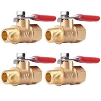 4 Pack 1/4" Male Female NPT Brass Ball Valve Water Air Tank Drain Shut Off (USA FAST & FREE SHIPPING)
