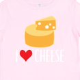 thumbnail image 4 of Inktastic I Love Cheese Funny Cheese Lover Boys or Girls Baby T-Shirt, 4 of 5