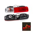 thumbnail image 4 of Reflector de luz antiniebla para parachoques trasero izquierdo del coche, luz de advertencia de estacionamiento, luces traseras para Montero V73 V77 02-06, color rojo, 4 of 5