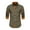 Army Green, variant on Men Shirt 2025 Male Casual Fashion Long Sleeved Shirt Comfort Leisure Top Mens Shirts White M
