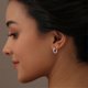 thumbnail image 2 of Small Classic Twisted Cubic Zirconia Cartilage Earrings ClickTop Hoop Earrings Sets (13mm, 15mm, 20mm), 2 of 5