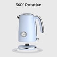 thumbnail image 5 of Sanerto Electric Tea Kettle 1500W 1.7L Stainless Steel with Auto Shut-Off Boil-Dry Protection 360° Swivel Base, Blue, 5 of 7