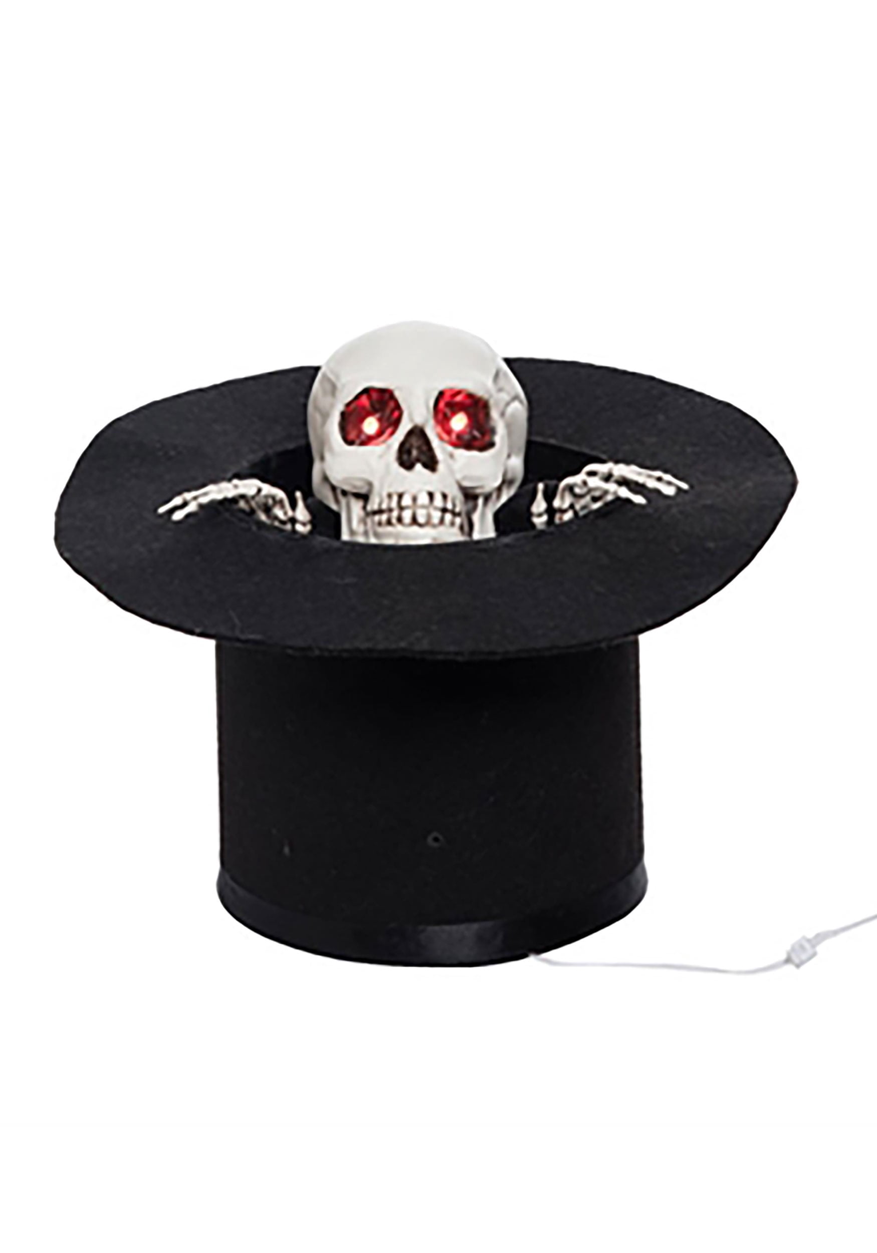 Light Up Animated Skull with Top Hat 