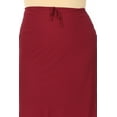 thumbnail image 5 of Women's Plus Size High Rise Chiffon Overlay Maxi Draped Skirt with Waist Tie Accent, 5 of 6