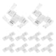 thumbnail image 1 of Uxcell Paquete de 10 Conectores en T de 3 Pines de 8 mm para Luces LED de Tira 5050 2835 Iluminación DIY [Blanco], 1 of 6