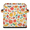 Multicolor 1, variant on CURLYOOT Strawberry Wildflower Cube Storage Bin, 11 Inch Storage Cube Fabric Bin for Shelves, Botanical Foldable Clothes Organizer Baskets with Leather Handle for Closet Home