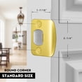 thumbnail image 2 of NOGIS Gold Door Strike Plate for Interior Doors, Security Door Lock Latch Reinforcement Plate, Exterior Strike Plate Repair Kit, Satin Brass (Gold), 2 of 7