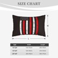 thumbnail image 4 of Fuzoiu USA Flag Cross Print Pillow Case with Hidden Zipper,Pillow Covers,Soft and Comfortable Pillowcase-16"x24", 4 of 6