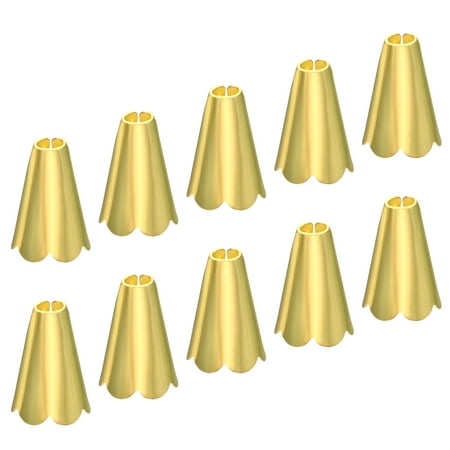 

Uxcell Pull Cord End Blind Cord Metal Bead Light Conical Shape Pull Ends Gold Tone for Lamps Pack of 20