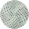 thumbnail image 2 of Well Woven San Francisco Ucci Blue Modern Shag Geometric Stripes 5'3" Round Area Rug, 2 of 4