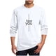 thumbnail image 2 of Amzcrzy - Sudadera Para Hombre, Estilo Casual, Con Estampado De Moda, Manga Larga Y Cuello Redondo, Color Blanco, Talla 2Xl, 2 of 5