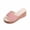 Pink, variant on KEGIRLOM Women's Fashionable And Casual Summer Thick-Soled Outdoor Wedge Sandals White 7.5