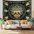 thumbnail image 3 of Gojian Boho Mandala Moth Tapestry,Hippie Floral Aesthetic Wall Tapestries, Psychedelic Aesthetic Decor, Tapestry for Bedrooms, Living Rooms, and Dorms, 3 of 6