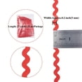 thumbnail image 3 of HLONK 27yd/25m RIC Rac Trim Ribbon Wave Sewing Lace Bending Fringe Trim 5mm/0.2 Inch For Sewing Art And Craft  Easter Ribbon Decor Handwork, 3 of 6