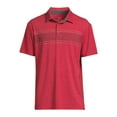 thumbnail image 5 of George Men’s & Big Men's Striped Jersey Knit Polo Shirt with Short Sleeves, Sizes S-3XL, 5 of 5