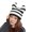 Black, variant on Striped Hat for Female Winter Cap InsStyle Casual Slouchy Bonnet Hat Warm Skull Hat Female Sports Hat