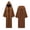 Brown, variant on dazeni Kids Long Sleeve Hooded Cloak Boys Girls Full Length Medieval Cover up with Hood Holloween Outfits Birthday Theme Clothes White 13-14 Years