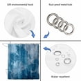thumbnail image 5 of Vintage Blue Waterproof Fabric Shower Curtain,Oil Painting Modern Abstract Art Waterproof Fabric Shower Curtain for Bathroom Curtains Bathtubs Hotel Shower Curtains with 12 Hooks Extra Long 72x96, 5 of 8