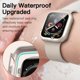 thumbnail image 3 of YanonmyfdFunda Impermeable con Protector de Pantalla para Apple Watch SE 3/2/1 (2025/2022/2020) / Series 6 5 4 40mm, Cristal Vidrio Templado Incorporado Carcasa Completa, 2 Unidades (Blanco Estrella), 3 of 19