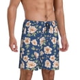 thumbnail image 2 of Sikiie Flower Mens Pajama Shorts, Lightweight Lounge Pant with Pockets Soft Sleep Pj Shorts for Men4X-Large, 2 of 6