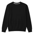 thumbnail image 4 of SGMVNU Girl's Crew Neck Sweatshirt Oversized Pullover Sweatshirts No Hood Long Sleeve Casual Tops Fall Winter Clothes, for 9-10 Years Kids, az1222_5-Black, 4 of 5