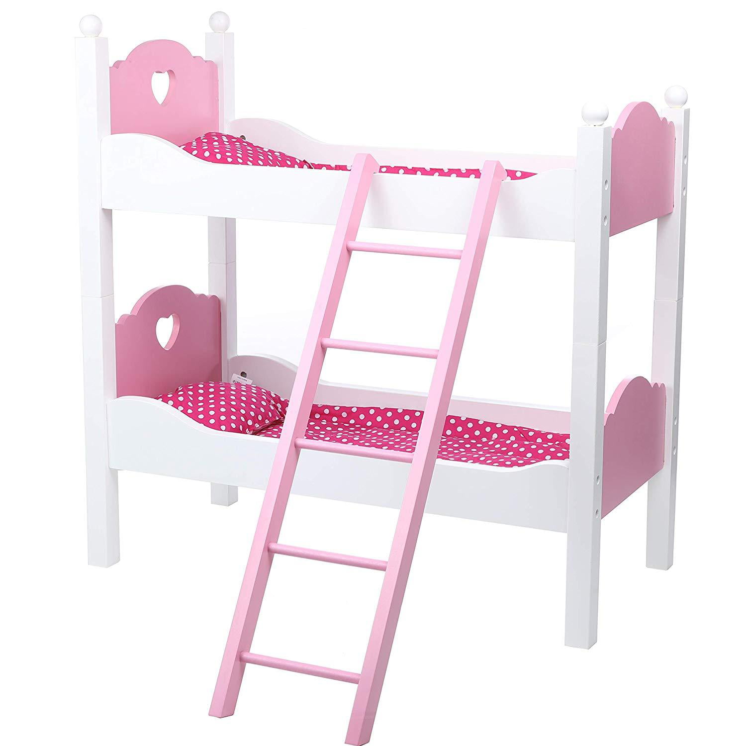 Beverly Hills Doll Bunk Bed For Twin, Extra Tall Bunk Beds