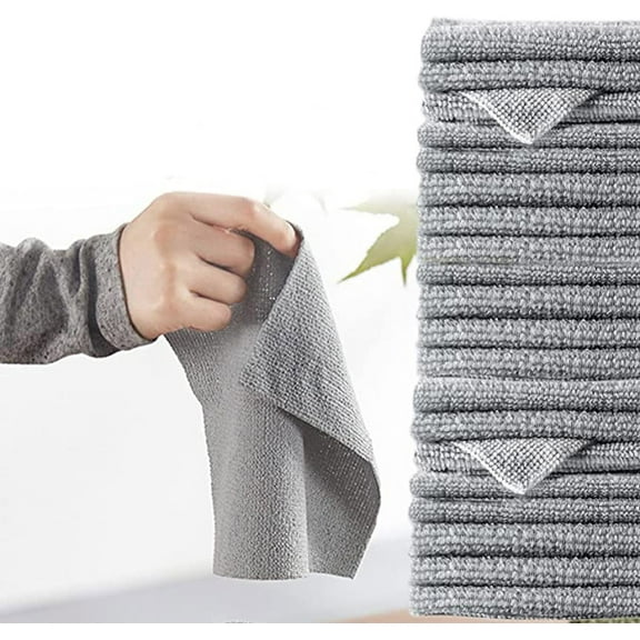 Clearance Wipes under $5 20 Pack Reusable Cleaning Wipes Super Absorbent Kitchen And Office Cleaning Cloths Dishwashing Kitchen Towels Multipurpose Cleaning Towels Oil Washable Nonstick Quick Dry