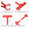 thumbnail image 4 of Uxcell Merchandise Sign Clip, Rotatable Clip-on Holder, Price Tags red 8.5x16cm (WxH) 4 packs, 4 of 6