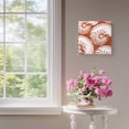 thumbnail image 4 of Framed Canvas Wall Art for Living Room Burnt Orange Shell Wall Decor, Coastal Conch Ocean Marine Life Aesthetic Paintings for Bedroom Office Kitchen, Ready to Hang Artwork Wall Pictures 16x16 Inch, 4 of 9