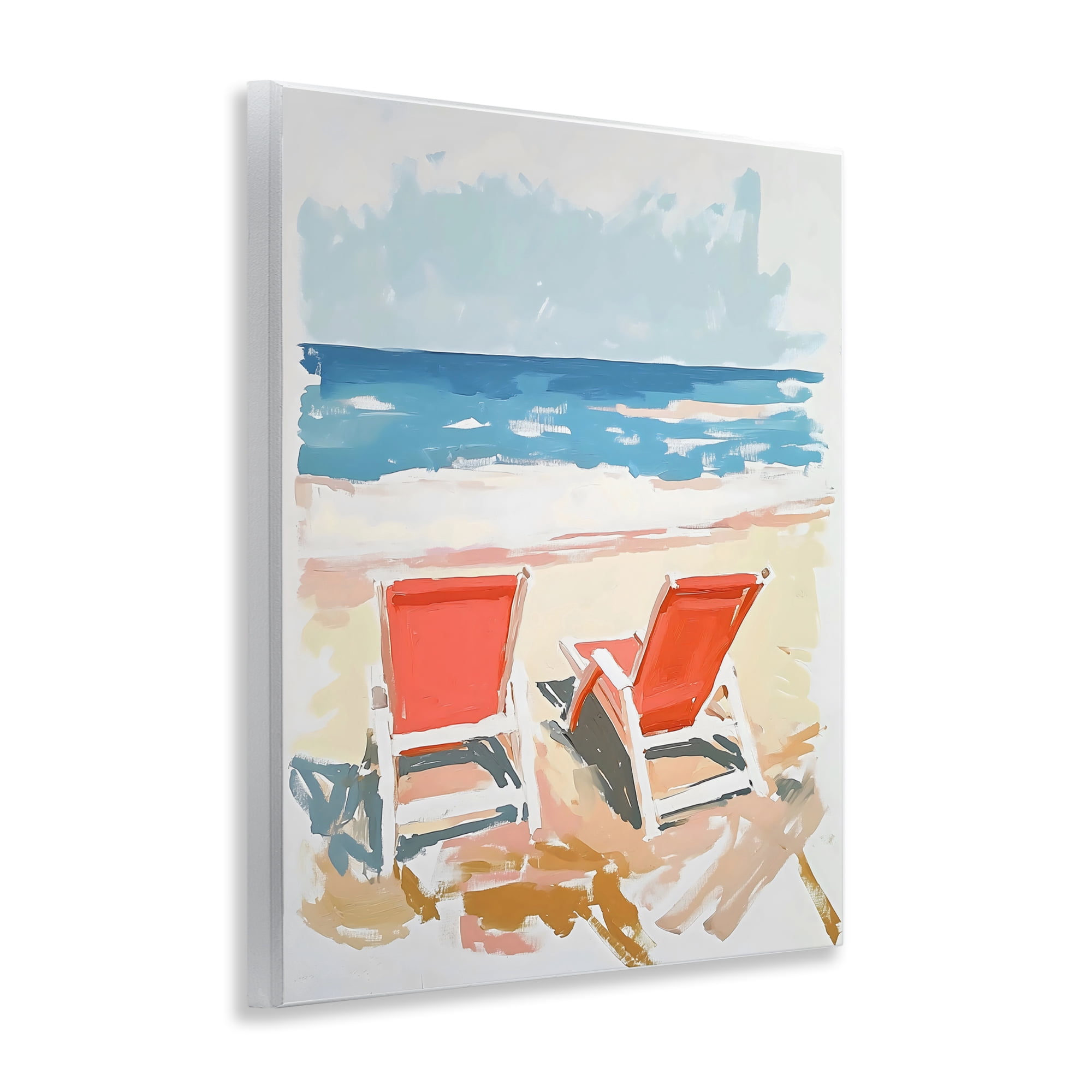 Stupell Industries Two Sunlit Beach Chairs Wall Plaque Art, design by The Prints Vibe