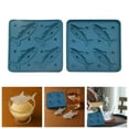 thumbnail image 2 of Shark Silicone Ice Mold 3D Funny Shark Cube Maker 4 Cavity Sharks Ices Cube Molds for Chilling Drinks Parties Home Entertainment, 2 of 6