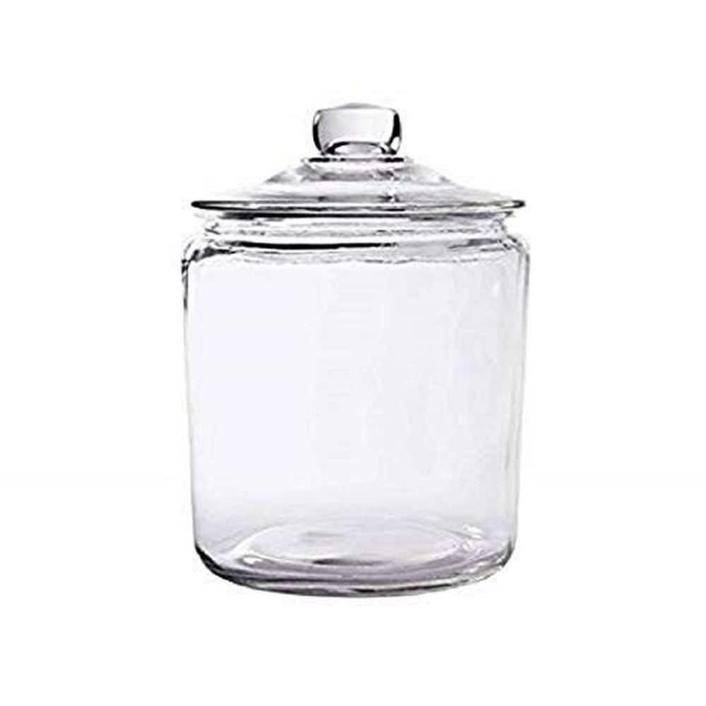 Glass Cookie Candy Penny Jar with Glass Lid, 1 Gallon Old Fashioned